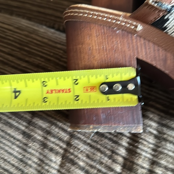 Korks Kork Ease Lori Slip On Fabric Aztec Clog Mule Block Heel Platform Shoe 8.5 - Picture 13 of 13